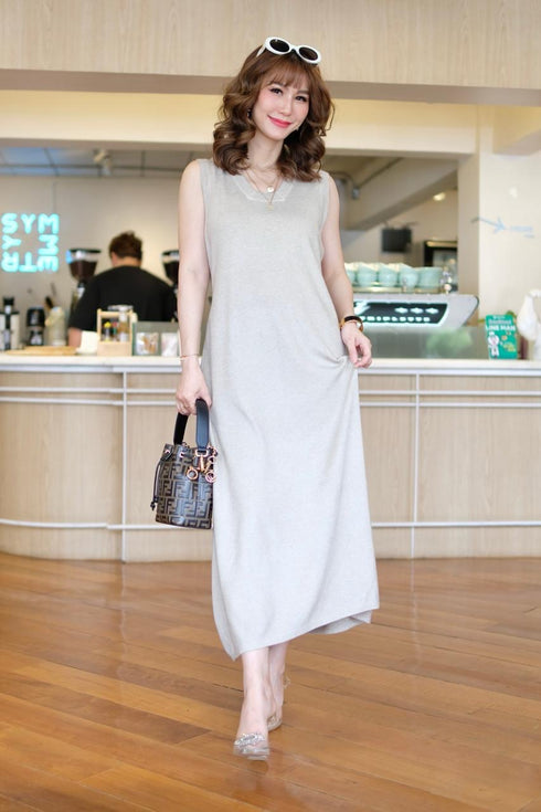 Casual Knitted Long Sleeveless Dresses